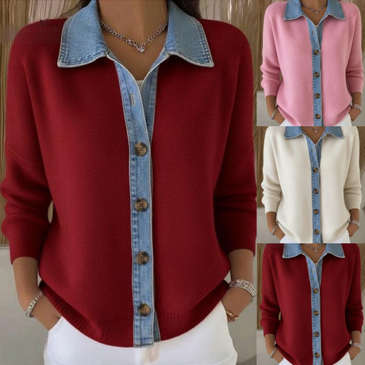 🔥【S-3XL】2025 új farmer patchwork kardigánja