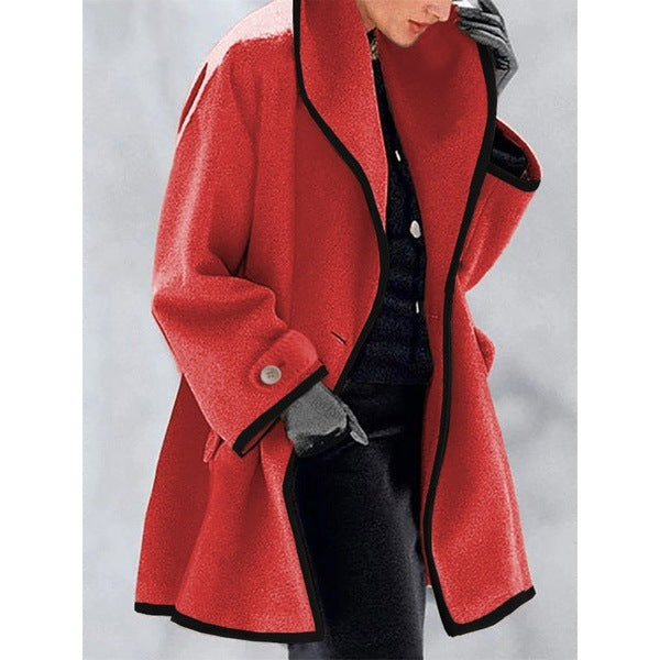 🥰【S-5XL】Νέο ζεστό μάλλινο παλτό για το φθινόπωρο και τον χειμώνα
