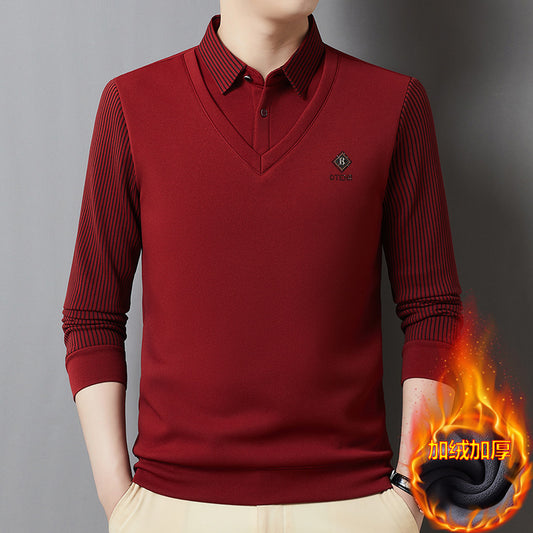 👔【M-4XL】Ανδρικό ζεστό τοπ δύο τεμαχίων από κασμίρ υψηλής ποιότητας, όλα σε ένα