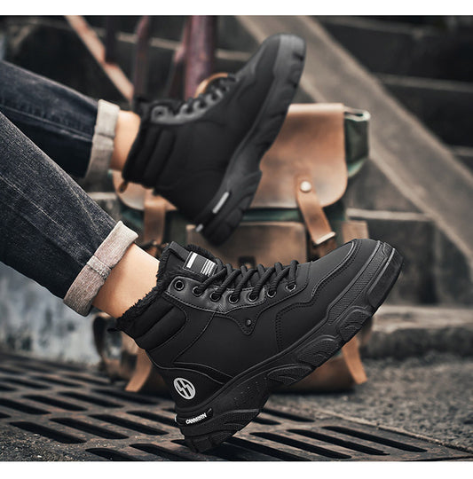 🔥🔥【39-44】Nowy styl na jesień i zimę, wszechstronne, antypoślizgowe buty męskie na grubej podeszwie