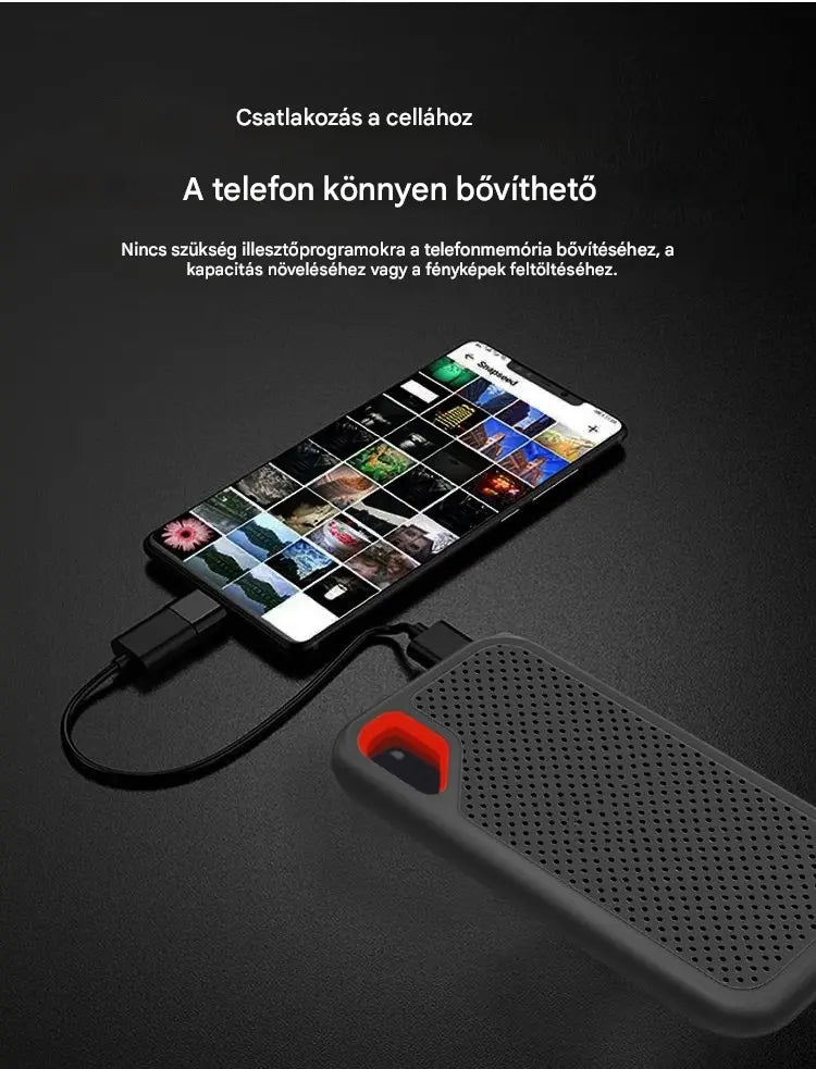 【Utolsó nap 🔥50% kedvezmény】💥【64 TB】 Nagy sebességű, nagy kapacitású mobil merevlemez