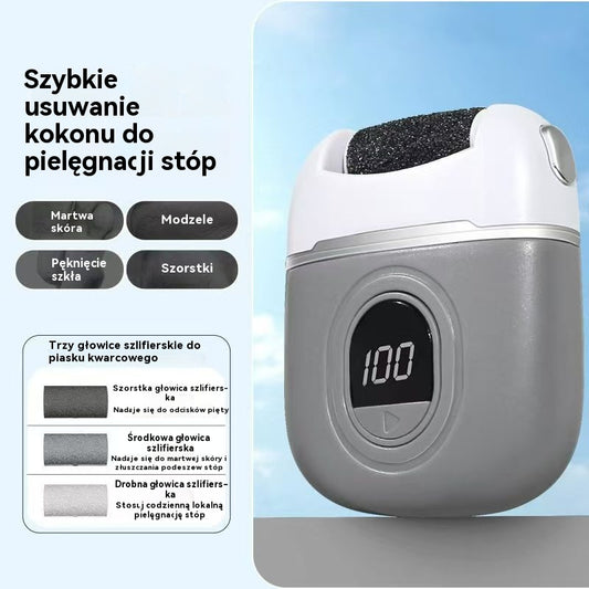 ✨🦶🛁 Nowy elektryczny szlifier do stóp, usuwanie martwej skóry z paznokci, elektryczny szlifier do stóp do pedicure