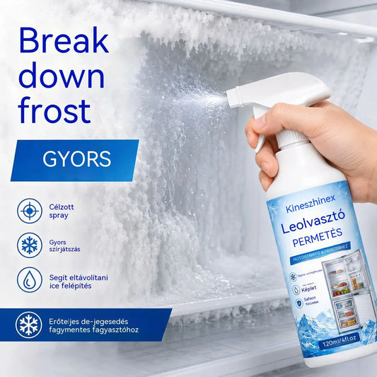 🔥【2 üveg 9200】❄️ Új jégtelenítő spray 2026 🧡 Gyorsan eltávolítható jég a fagyasztóból