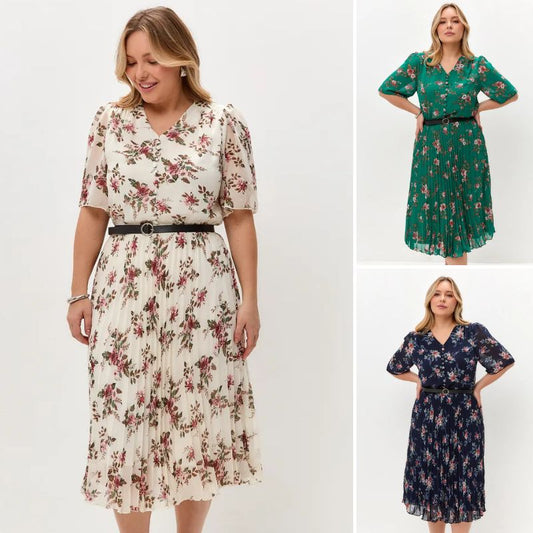 🌸💥【S-5XL】Nowa elegancka sukienka z nadrukiem