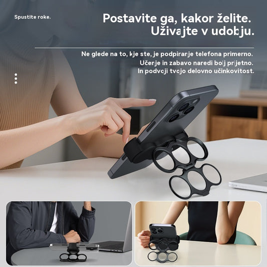 🔥Trijeprstni zadnji obroček s sponko se vrti in zloži v stojalo za telefon Specifikacije