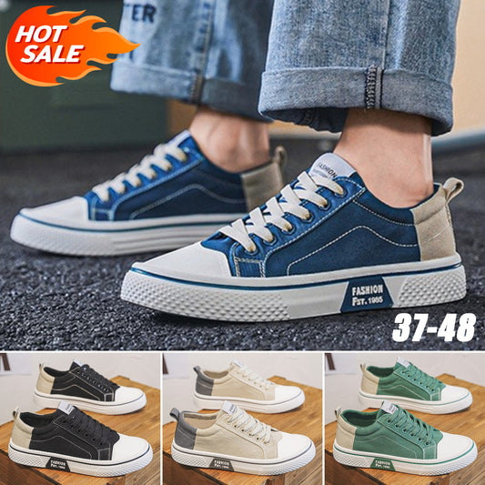 ✨👟 (37-48) Muške platnene cipele ljeto, udobne i prozračne, mekani potplat i svestrane.