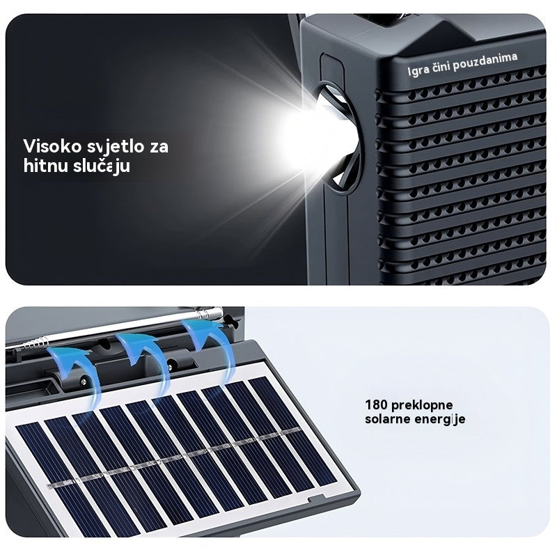 💥🏕️Višenamjenski prijenosni radio, AM radio, stabilna Bluetooth kartica, višepojasni audio