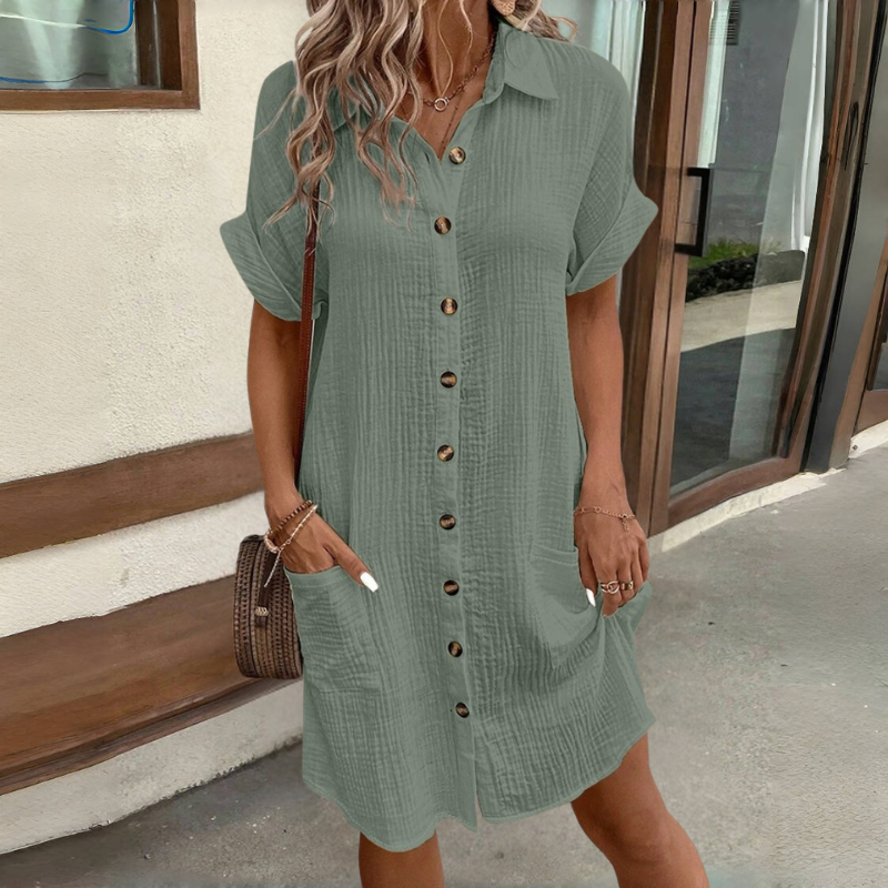 🎁Meleg akció 👗Új divatos ingruha, könnyű és légáteresztő.