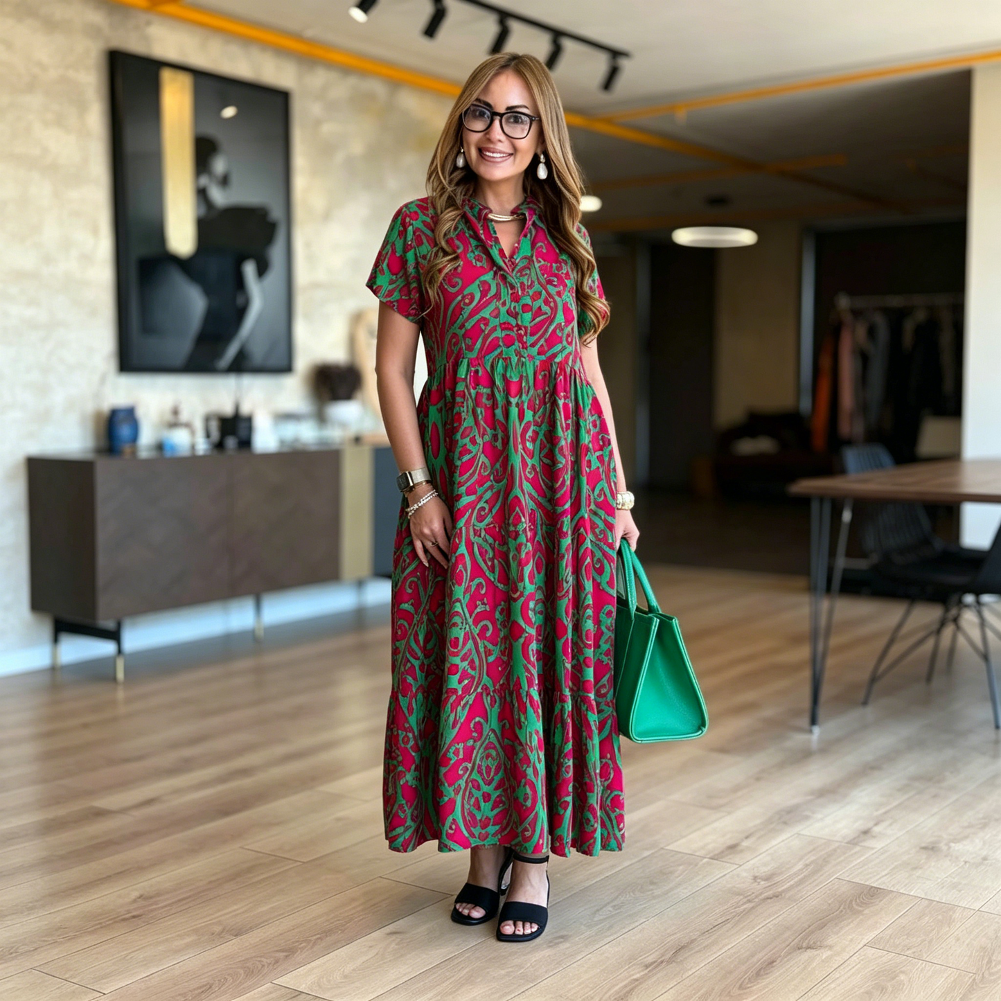 đ„50% kedvezmĂ©nyđăS-5XLăNĆi plus size mintĂĄs ruha, KivĂĄlĂł minĆsĂ©gƱ, kĂ©nyelmes Ă©s divatos ruhĂĄk