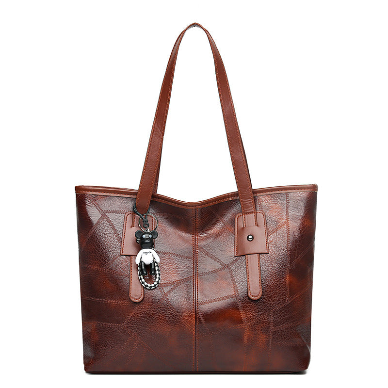 【50% kedvezmény】👜 Divatos női, puha bőr válltáska✨Rendkívüli, nagy kapacitású táska✨