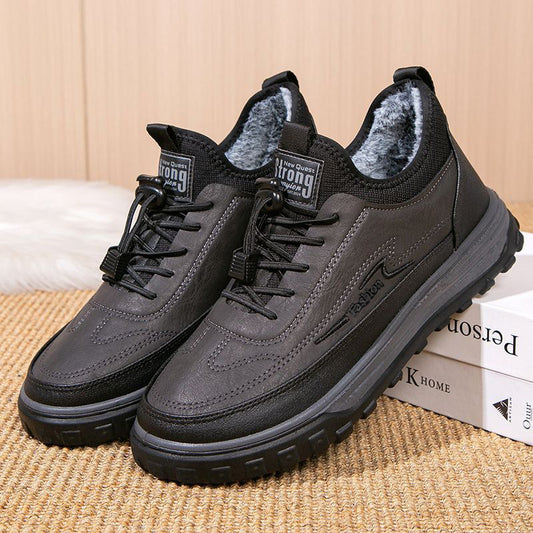 👞【39-44】🔥Férfi téli pamut csizma, meleg és kényelmes, vastag pamuttal, plüss és puha