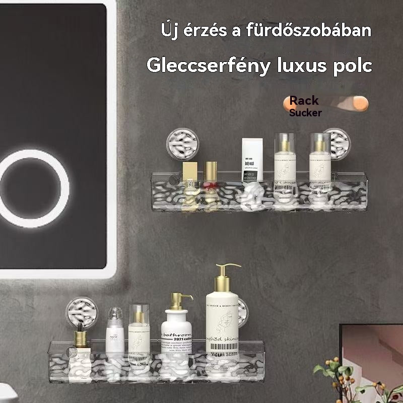 🍽️🧺🔥Vegyél egyet, kapsz egyet ingyen🔥 Ütésmentes tapadókorongos tárolóállvány, stílusos, hullámos lefolyótartó, konyhába és fürdőszobába is alkalmas
