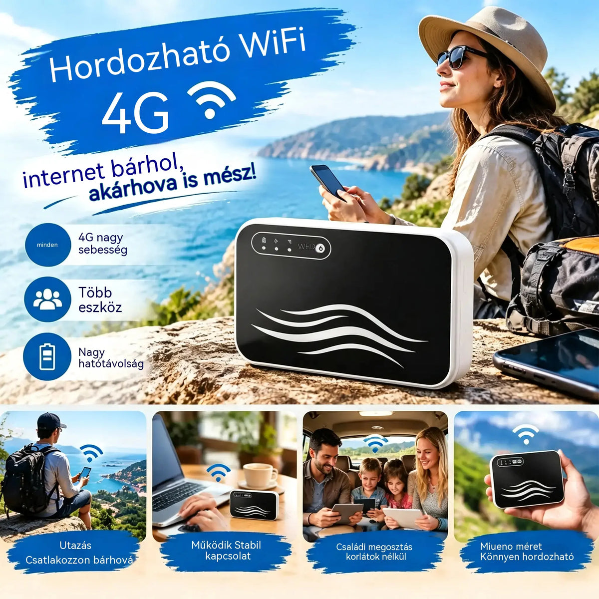 đâš GlobĂĄlis hordozhatĂł Wi-Fi â vĂzum nem szĂŒksĂ©ges â: internet-hozzĂĄfĂ©rĂ©s bĂĄrhol, bĂĄrmikor.