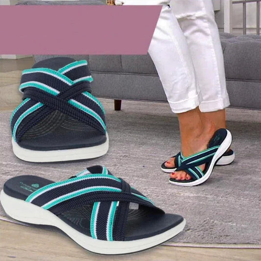 🍃👡【Rozmiary 35-43】2026 Nowe damskie sandały na platformie w dużych rozmiarach na lato