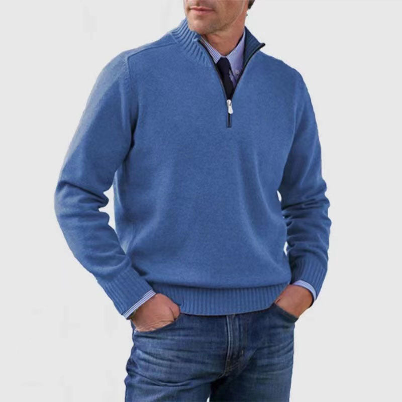 ✔😃【L-5XL】Népszerű meleg cipzáras pulóverek ősszel és télen
