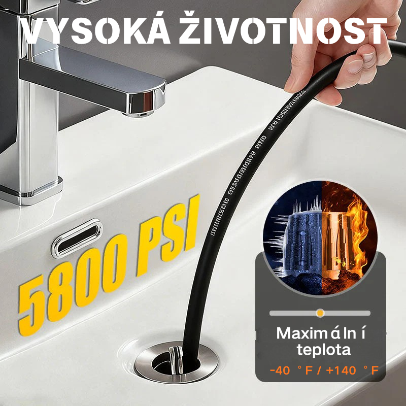 đŠ 50% KEDVEZMĂNY MOST! đż 5800 PSI csatornatisztĂtĂł kĂ©szlet â nagynyomĂĄsĂș fĂșvĂłka Ă©s tömlĆ eltömĆdött csatornĂĄkhoz/csövekhez đ§đŠ