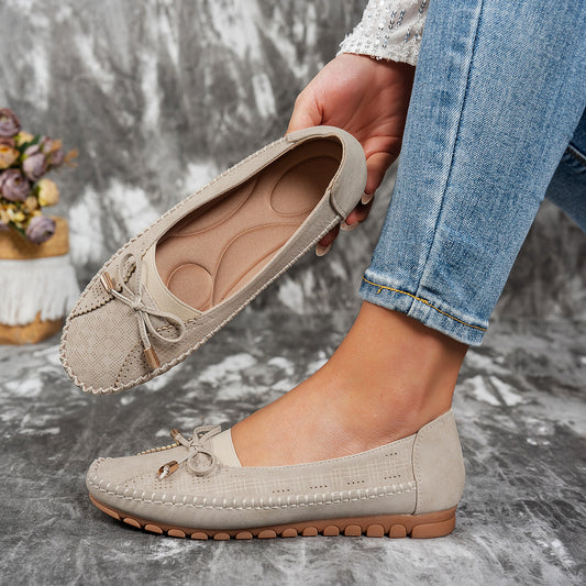 🔥Vroče prodajan artikel - 50 % popust🔥 Ženski balerinki iz pravega usnja, lahki, nedrseči, zračni in udobni