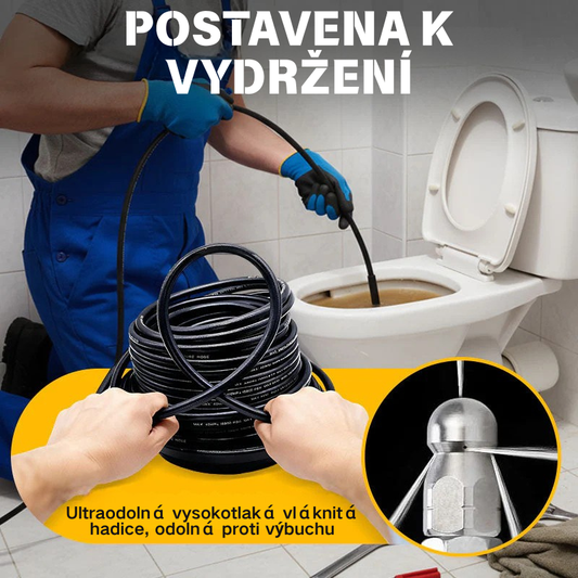 💦 50% KEDVEZMÉNY MOST! 🚿 5800 PSI csatornatisztító készlet – nagynyomású fúvóka és tömlő eltömődött csatornákhoz/csövekhez 🔧📦