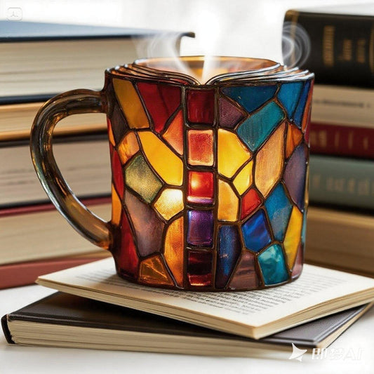 ☕【Korlátozott ideig érvényes kedvezmény🔥】Legkelendőbb kávéscsésze📚3D festett, könyv alakú kávéscsésze