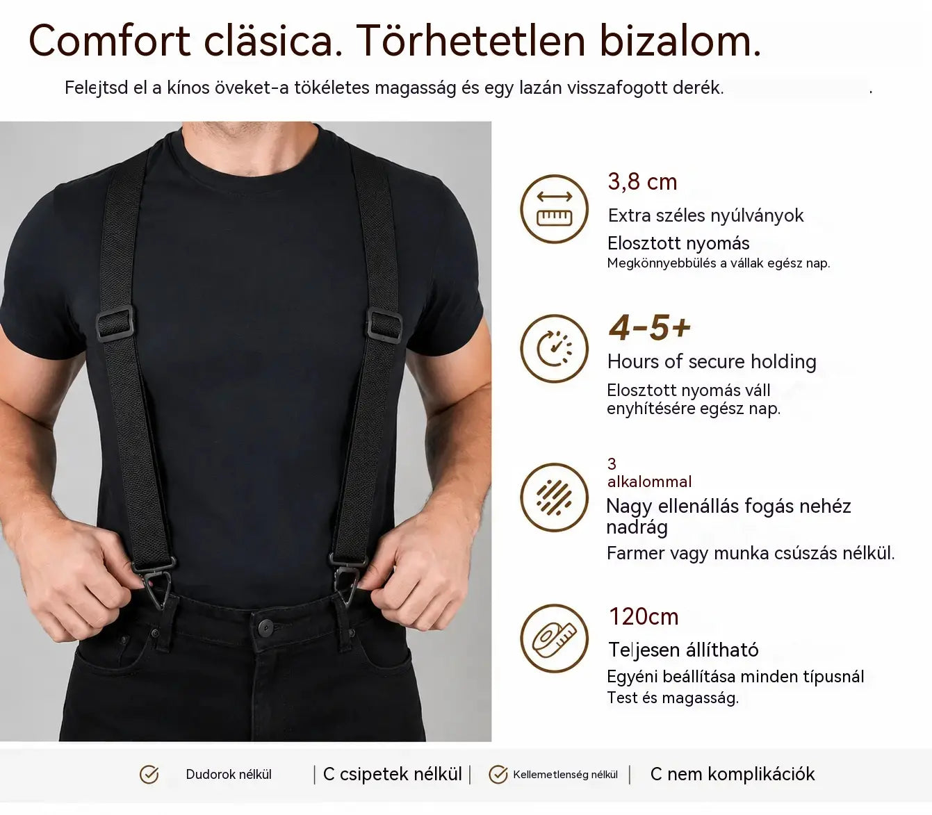 📢📢50% KEDVEZMÉNY! 🧷Férfi hátkeresztes testtartásjavító fűző, csatos🧷