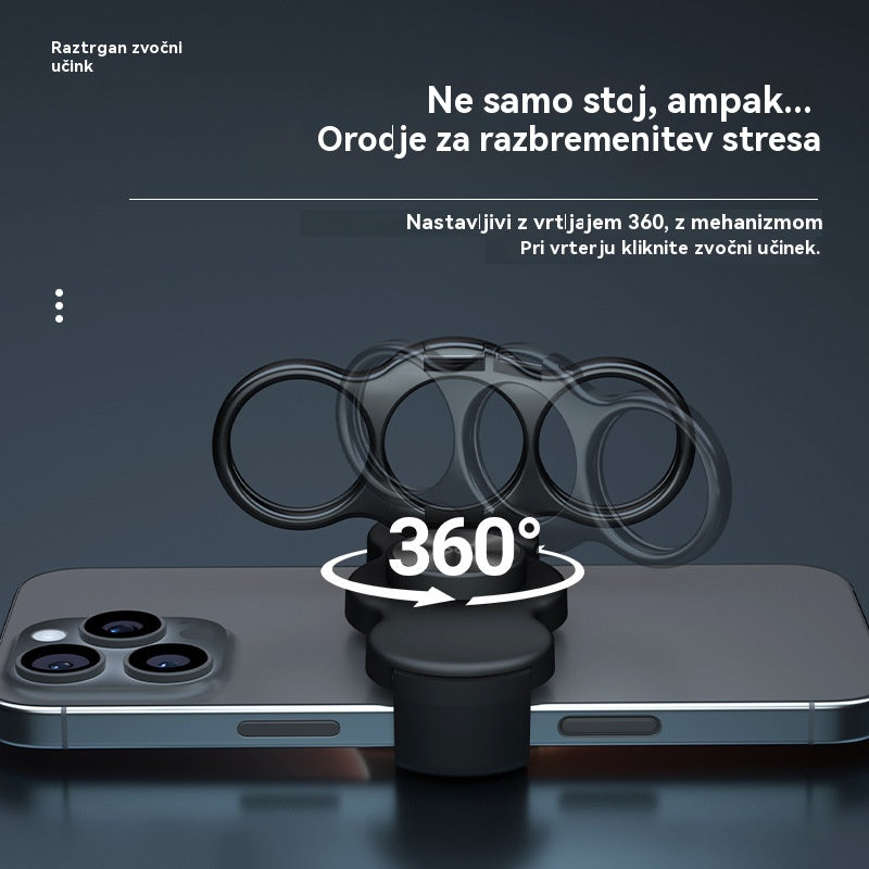🔥Trijeprstni zadnji obroček s sponko se vrti in zloži v stojalo za telefon Specifikacije