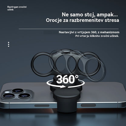 🔥Trijeprstni zadnji obroček s sponko se vrti in zloži v stojalo za telefon Specifikacije
