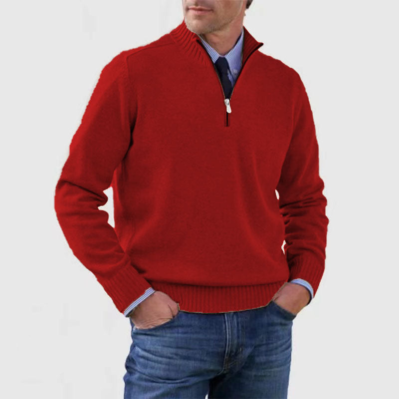 ✔😃【L-5XL】Népszerű meleg cipzáras pulóverek ősszel és télen
