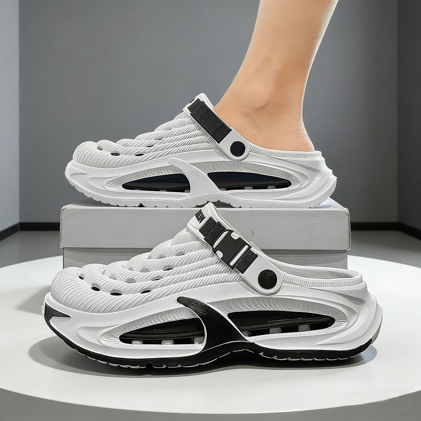 👟50% zniżki w ofercie specjalnej🌬️ Męskie sandały wielofunkcyjne 2 w 1 – pogrubiona podeszwa EVA, antypoślizgowe, ultralekkie, oddychające i wygodne🏃‍♂️