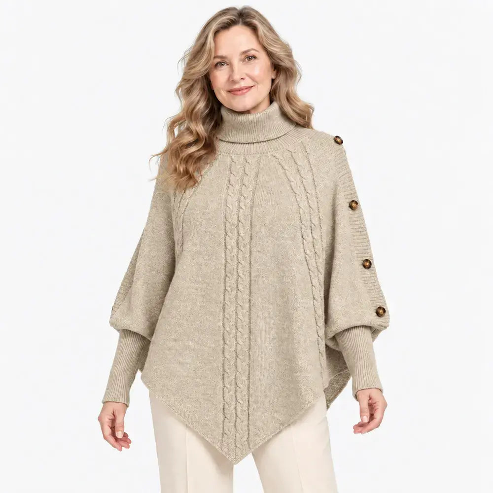 【S-3XL】Kötelező darab ősszel és télen! Ez a meleg kötött köpeny könnyedén elrejti az alakhibákat. ✨