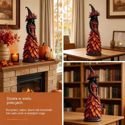 🧙‍♀️Ograniczona czasowo zniżka 50%‍♀️ Zaczarowana figurka jesiennej wiedźmy-4339638