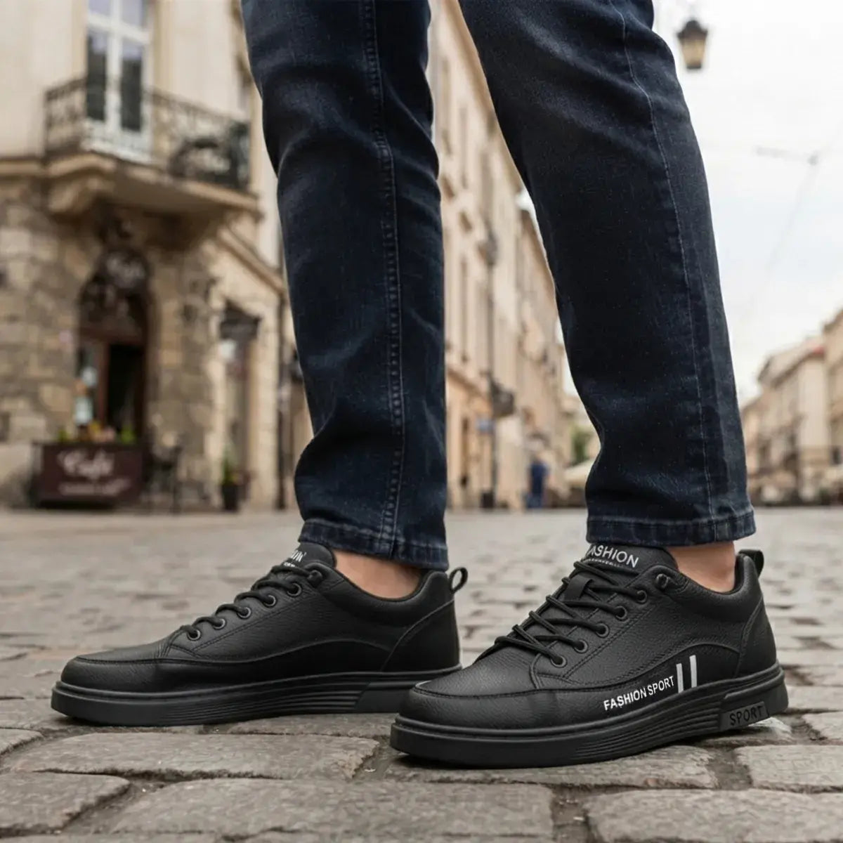 【39-44】2026 Męskie oddychające skórzane buty biznesowe casual