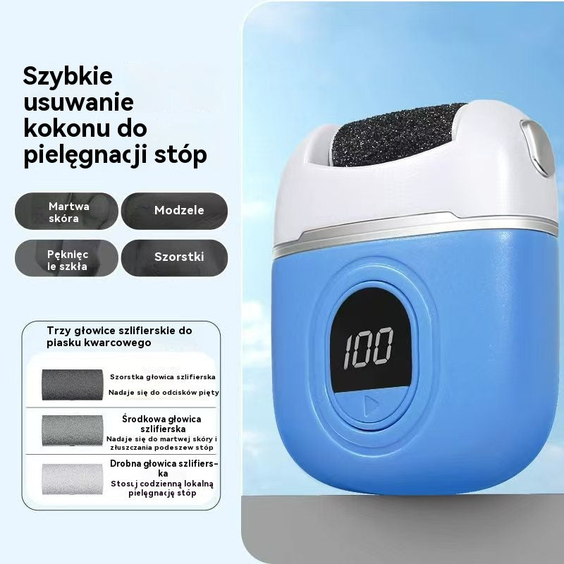 ✨🦶🛁 Nowy elektryczny szlifier do stóp, usuwanie martwej skóry z paznokci, elektryczny szlifier do stóp do pedicure