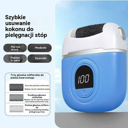 ✨🦶🛁 Nowy elektryczny szlifier do stóp, usuwanie martwej skóry z paznokci, elektryczny szlifier do stóp do pedicure
