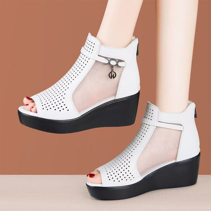 👟50% KEDVEZMÉNY✨🔥Telitalpú szandál légáteresztő hálóval, maximális kényelem és extra magasság