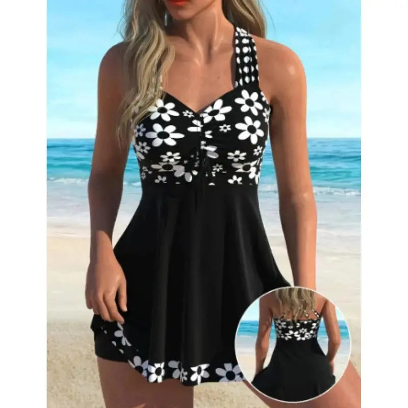 🏖️👙🌴【S-6XL】Stílusos mintás plus size női fürdőruha