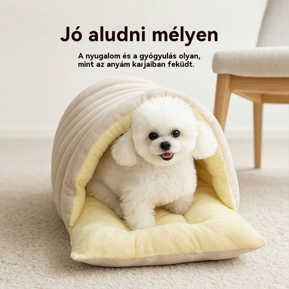 🐱🐶 Meleg, hangulatos és kényelmes plüss kisállat-barlang