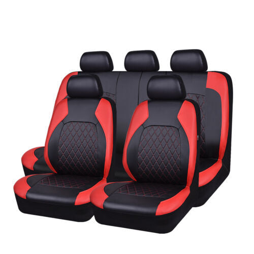 🚗🚗🤩 Uniwersalny zestaw pokrowców na fotele samochodowe z miękkiej skóry z oddychającą siateczką ✨ Szybka wysyłka, ograniczona oferta, dostępny zapas – Nie przegap