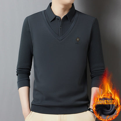 👔【M-4XL】Ανδρικό ζεστό τοπ δύο τεμαχίων από κασμίρ υψηλής ποιότητας, όλα σε ένα