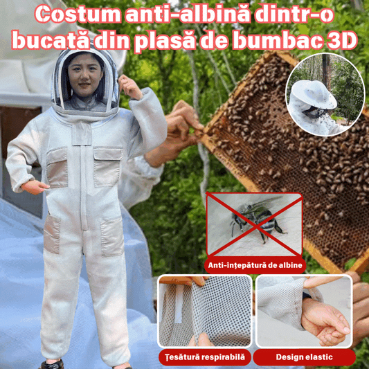 【M-2XL】🐝Méhecske mintás overál 3D pamuthálóból