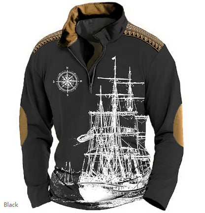 😎【XS-5XL】Męska bluza z kapturem zapinana na suwak i z nadrukiem 3D