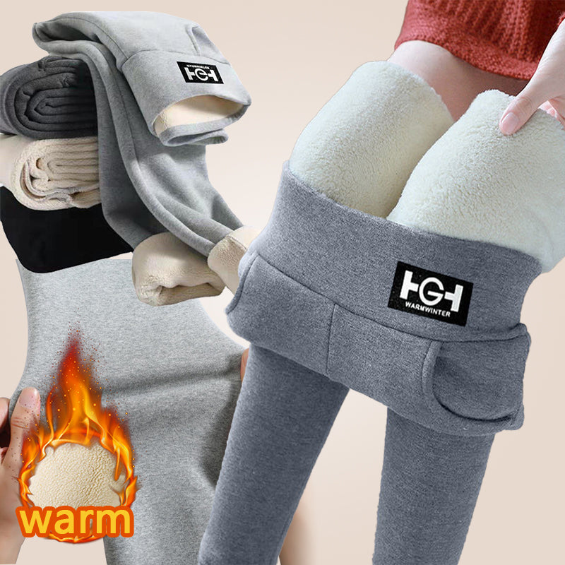 🌟Meleg egész télen🔥【M-3XL】Vasson vastagított bársonyos juhgyapjúból készült felsőruházat, osztrák bársony őszi és téli leggings