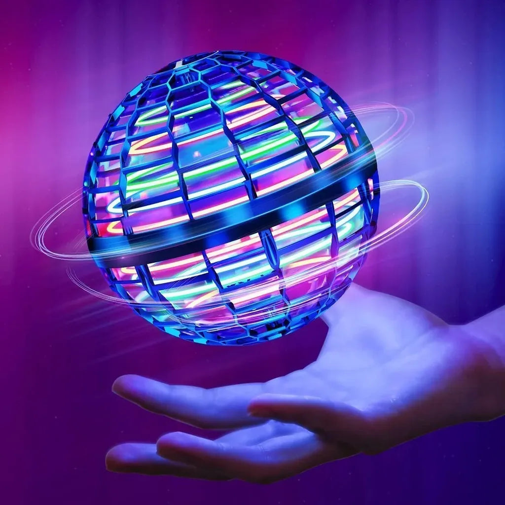 🛸🪐🌀 UFO intelligens indukciós forgó labda, varázslatos repülő labda, felfüggesztett labda, ujjbegyre világító varázslat