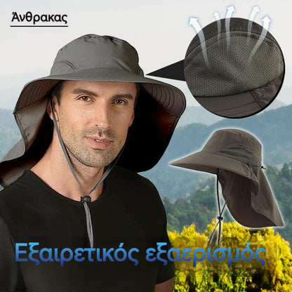 🔥Καπέλο ψαρέματος με αντηλιακή προστασία για το καλοκαίρι 2026