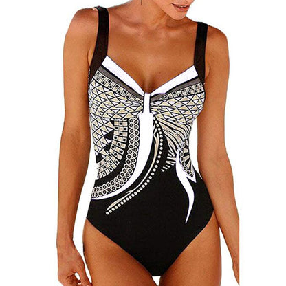 🩱🏊‍♀️【S-3XL】2026 nowy retro print nowy retro print jednoczęściowy kostium kąpielowy