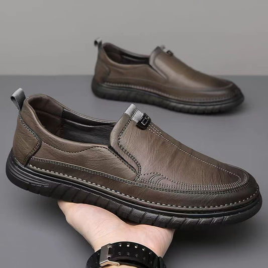 🛒😎【39-44】Puha és csúszásgátló talpú, hétköznapi bőrcipők
