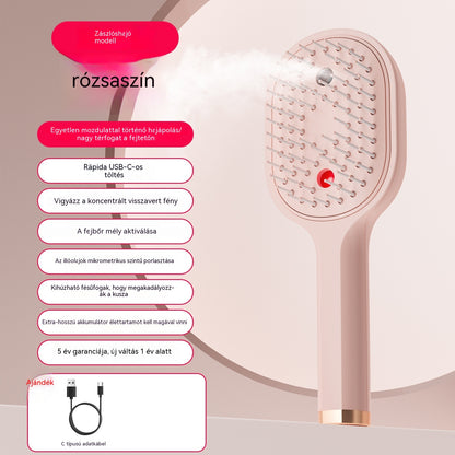 💖💨Egygombos permetező funkcióval ellátott fésű, amely hatékonyan segít megelőzni a haj gubancolódását.