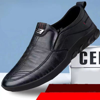 👞Új brit alkalmi cipők, puha talpú✅Kézzel készített válogatott bőrből✅Kopásálló és légáteresztő