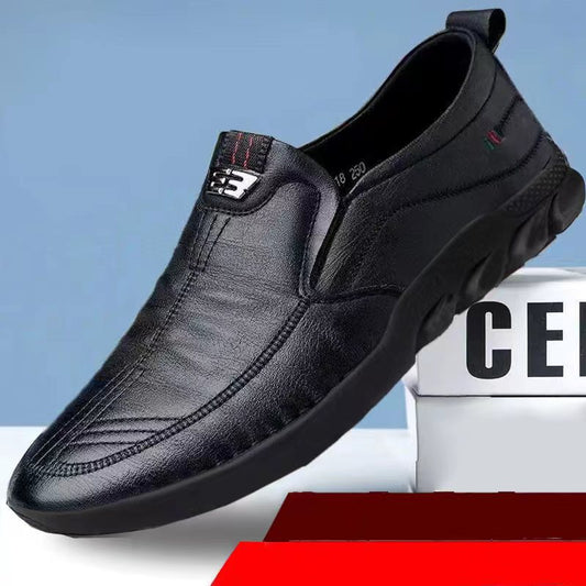 👞Új brit alkalmi cipők, puha talpú✅Kézzel készített válogatott bőrből✅Kopásálló és légáteresztő