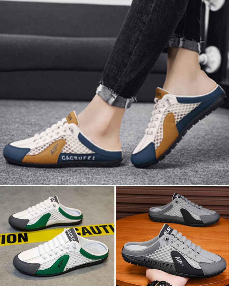 🏆👟【Nyári akció – 50% kedvezmény 🔥】【39–44】Új nyári férfi sportos, laza papucs – új légáteresztő és szagtalanító anyagból