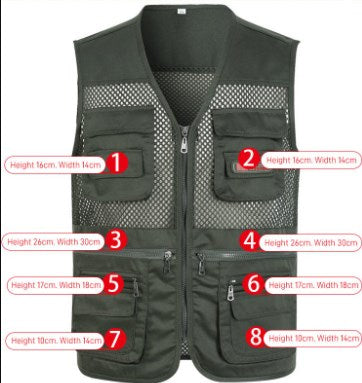 🔥【50% kedvezmény】🔥Multi Pocket Functional Casual mellény【XL-4XL】
